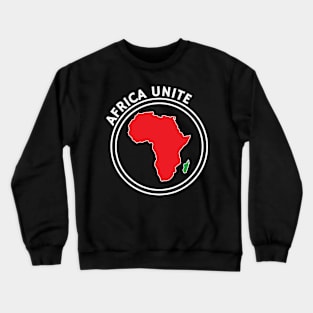 Africa Unite Red and Green Crewneck Sweatshirt